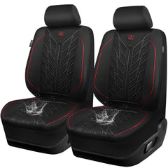 CAR PASS front seat cover full view showing waterproof protection and sleek look