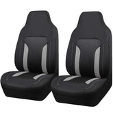 CAR PASS full two-piece front seat covers showing fit and sporty look
