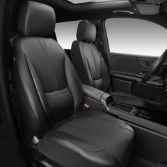 CAR PASS full front seat covers fitted showing sleek black protection