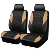 CAR PASS front seat covers full view shows premium styling and protection