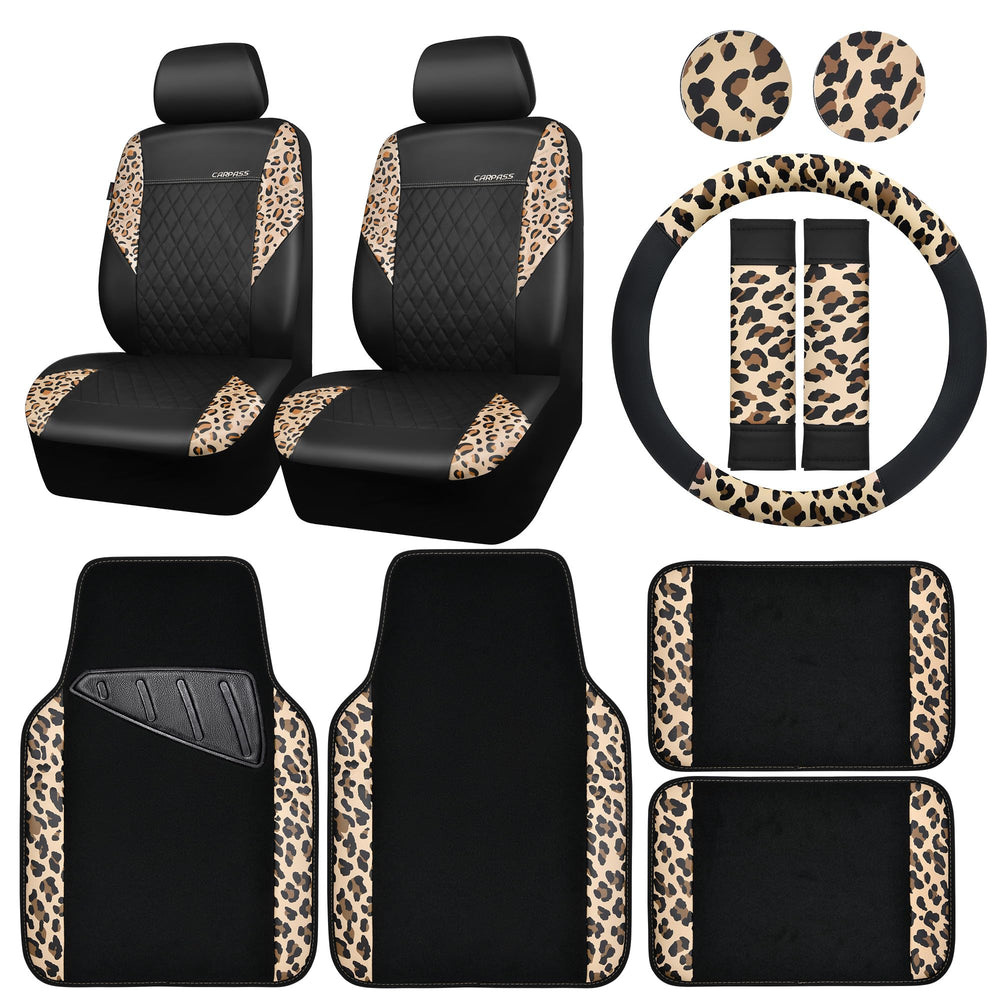 CAR PASS front seat covers installed showing style and protection