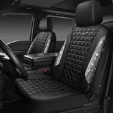 CAR PASS front seat full view showing glittery protection and stylish upgrade