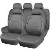CAR PASS front seat view showing neat fit and stylish grey piping benefit: refined look