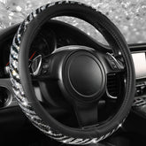 CAR PASS front view zebra bling steering wheel cover adds stylish sparkle