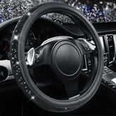 CAR PASS front view of steering wheel cover showing sparkle and fit