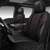 CAR PASS front view showing full cover and sporty black-red look for interior upgrade