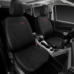 CAR PASS headrest and stitching detail highlighting durable construction