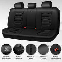 CAR PASS removable headrest caps and anchor straps showing secure installation