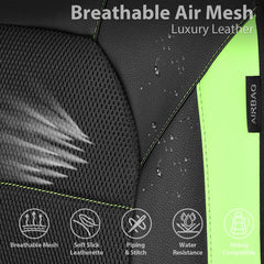 CAR PASS installed front seat covers inside a vehicle demonstrating neat fit and style