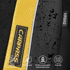CAR PASS covers installed in SUV front seats showing neat fit and protection