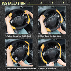 CAR PASS installed on steering wheel demonstrating improved control and look
