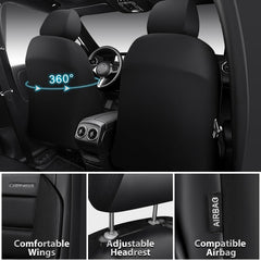 CAR PASS memory foam cross section showing thick sponge comfort and support