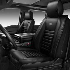 CAR PASS front seat cover full front view showing protection and style