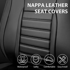 CAR PASS removable headrest covers displayed for simple cleaning