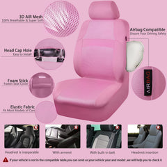 CAR PASS mesh fabric close-up highlighting breathable texture for cooler seating comfort