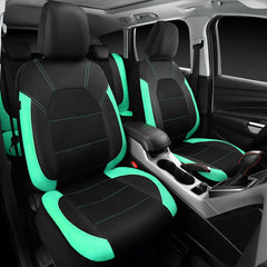 CAR PASS quilted leather-look close-up revealing texture comfort