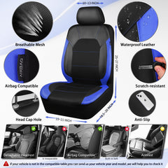 CAR PASS rear backrest cover installed providing uniform protection and style