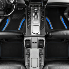 CAR PASS rear mats installed demonstrating rear passenger floor coverage