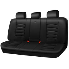 CAR PASS front view of rear seat cover showing full bench protection and neat fit