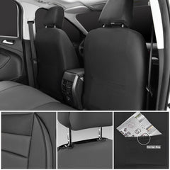 CAR PASS side stitching at seam demonstrating airbag compatibility and safety