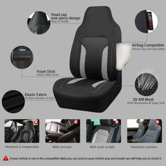 CAR PASS airbag seam detail showing compatibility and safe deployment