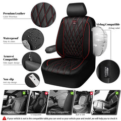 CAR PASS water beading on PU leather demonstrating waterproof protection