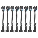 Carbhub front packaging showing six EV6 to Multec harnesses and benefits