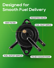 Carbhub fuel pump mounted on engine demonstrating straightforward installation