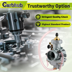 Carbhub throttle slide close-up revealing smooth bore for improved throttle response