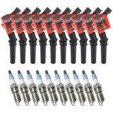 CarBole front packaging kit showing ten coils and ten plugs, easy replacement