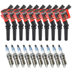 CarBole front packaging kit showing ten coils and ten plugs, easy replacement
