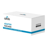 Cardo adapter front view showing sleek profile and secure fit