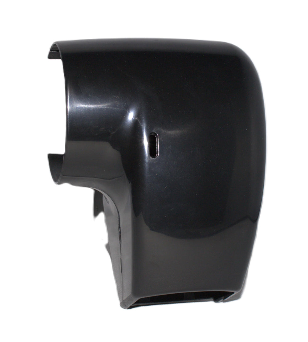 Carefree front motor cover close-up showing precise fit and clean finish for protection