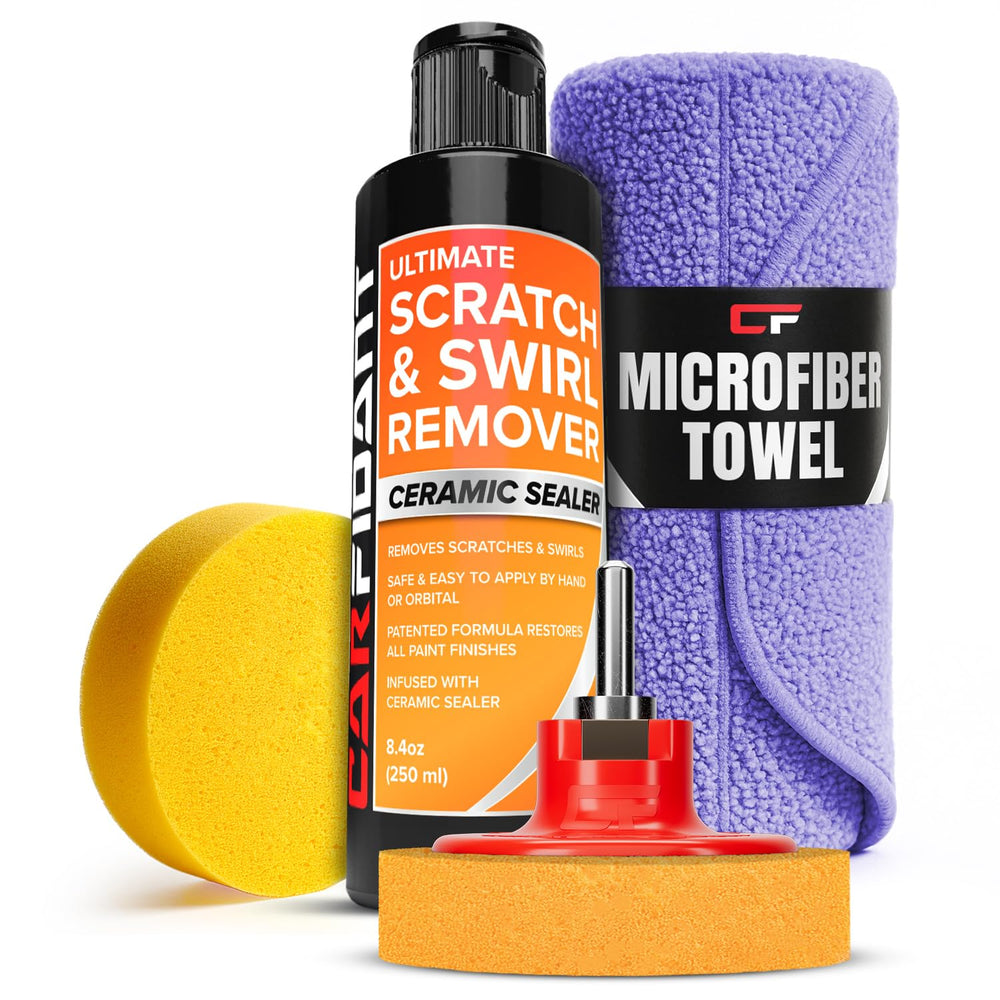 Carfidant front bottle and packaging showing kit components and clarity