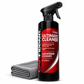 Carfidant bottle front view showing label and spray top for easy application
