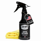 CarGuys 18 oz bottle front label showing product and benefits