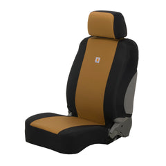 Carhartt front seat cover front view showing full coverage and protection