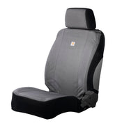 Carhartt front seat cover gravel front view showing solid protection