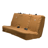 Carhartt front view bench seat cover showing full protection and rugged look