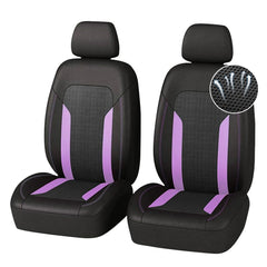 carleef front view purple seat covers showing cooling look and full coverage