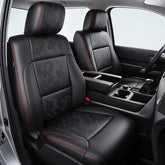 Carlimeki front seat view showing clean fit and upgraded cabin look