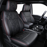 Carlimeki front seats full view showing snug fit and protection
