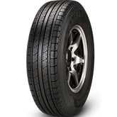 Carlisle front view of Radial Trail HD tire showing tread and profile, durable design