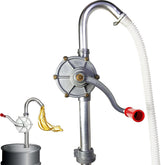 CARLKEMIAN front view of red drum pump showing durable build and quick dispensing