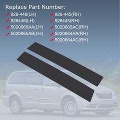 CARMOCAR gloss texture detail of B-pillar trim demonstrating durable OEM-style finish