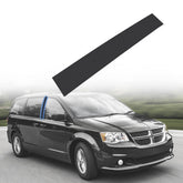 CARMOCAR front view of right B-pillar trim showing gloss black finish and exact fit