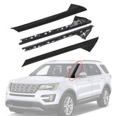CARMOCAR front view of A-pillar trim set showing fit and clean finish