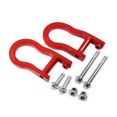CARMOCAR front tow hook red installed, adds visible recovery point