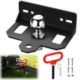 CAROD front view of hitch showing mounting slots and robust shape for versatile installation