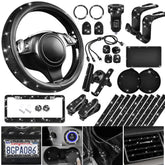 CAR PASS steering wheel cover front view adds glamour and grip
